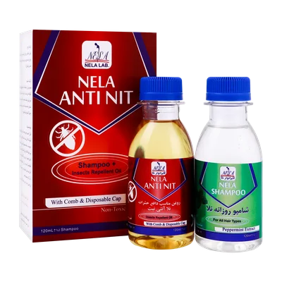 تصویر شامپو و روغن ضد شپش نلا