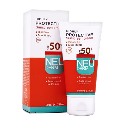 تصویر ضد آفتاب هایلی پروتکتیو SPF50 نئودرم پوست خشک