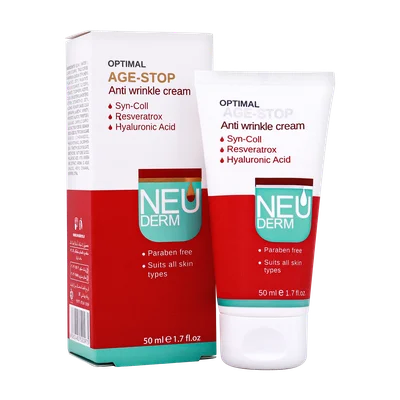 تصویر کرم ضد چروک اپتیمال ایج استاپ نئودرم