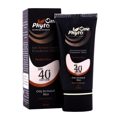 تصویر ضد آفتاب کرم پودری SPF40 فیتو وان پوست چرب