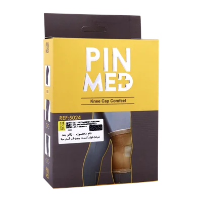 تصویر زانو بند کشی کرم رنگ پین مد  کد 5024
