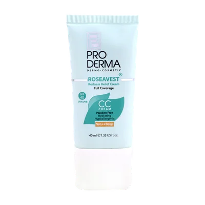 تصویر سی سی کرم رنگی SPF40 رزاوست پرودرما