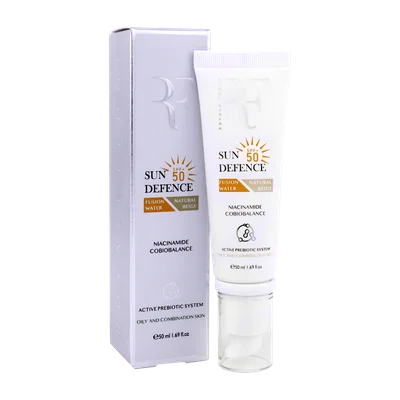 تصویر ضد آفتاب فیوژن واتر SPF50 رویال فم پوست چرب و مختلط