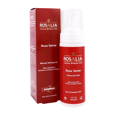 تصویر فوم پاک کننده پوست خشک و حساس رزا سنس رزالیا
