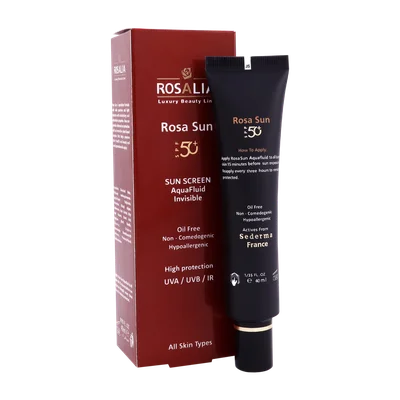 تصویر ضد آفتاب بی رنگ SPF50 رزا سان رزالیا