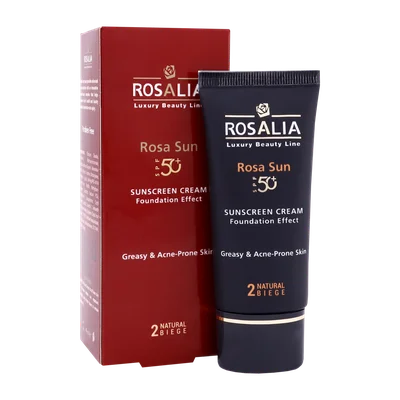 تصویر ضد آفتاب رنگی پوست چرب رزا سان رزالیا
