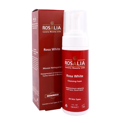 تصویر فوم پاک کننده و روشن کننده رزا وایت رزالیا