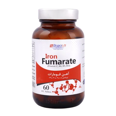 تصویر قرص آهن فومارات رزاویت 60 عددی