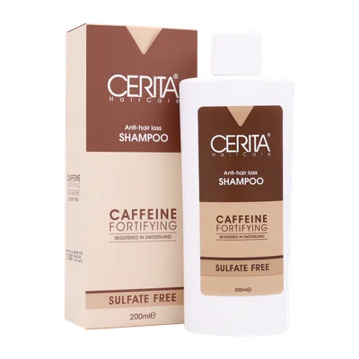 تصویر شامپو کافئین بدون سولفات موهای خشک سریتا