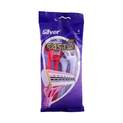 تصویر خودتراش 3 لبه فست 3 بانوان سیلور 