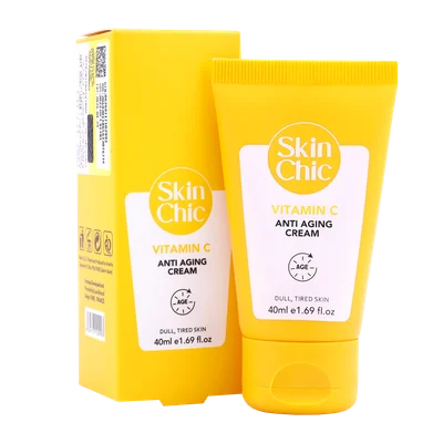 تصویر کرم ویتامین سی ضد پیری اسکین شیک