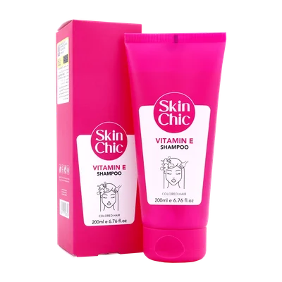تصویر شامپو موهای رنگ شده ویتامین ای اسکین شیک