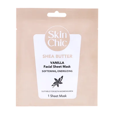 تصویر ماسک صورت شی باتر و وانیل اسکین شیک