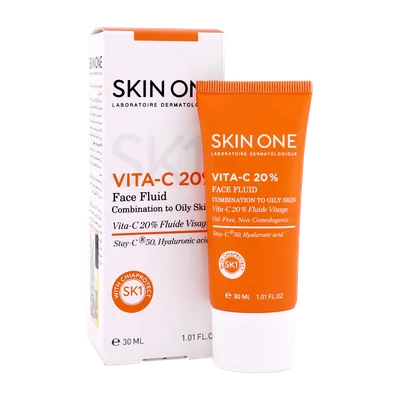 تصویر فلوئید ویتامین سی 20 درصد اسکین وان