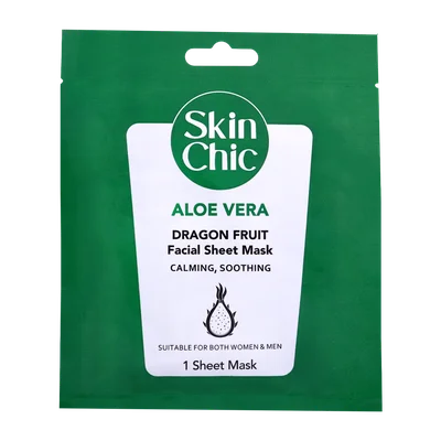 تصویر ماسک صورت ورقه ای آلوئه ورا اسکین شیک