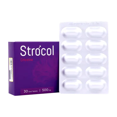 تصویر قرص استروکل سیتی کولین 500 اشبال شیمی