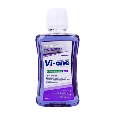 تصویر دهانشویه کامل توتال کر وی وان 440 میلی لیتری