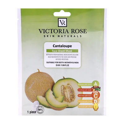 تصویر ماسک صورت ورقه ای طالبی ویکتوریا رز