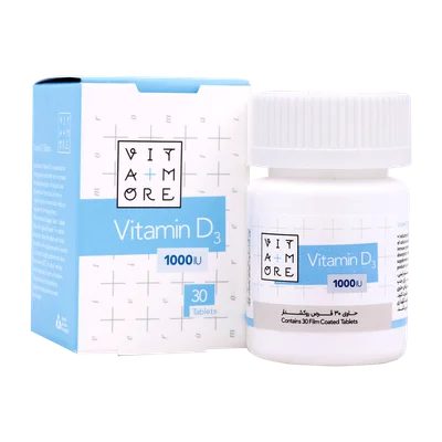 تصویر قرص ویتامین D3 1000 ویتامور