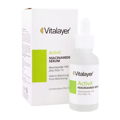 تصویر سرم نیاسینامید اکتی ویت ویتالیر پوست چرب