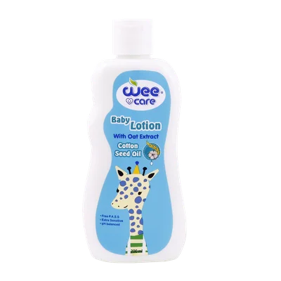 تصویر لوسیون بدن کودک عصاره جو و پنبه دانه وی کر