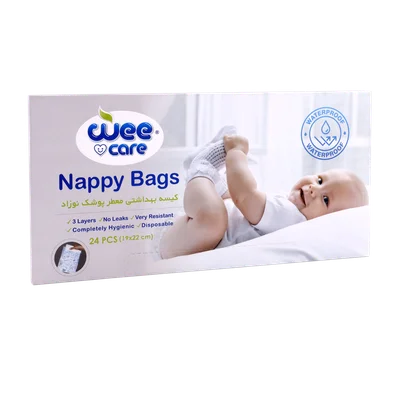 تصویر کیسه بهداشتی معطر پوشک نوزاد وی کر جعبه 24 عددی 