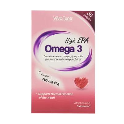 تصویر کپسول امگا 3 ای پی ای بالا ویواتیون