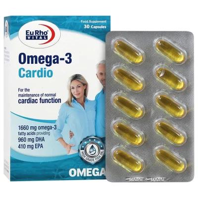 تصویر کپسول امگا 3 کاردیو یوروویتال