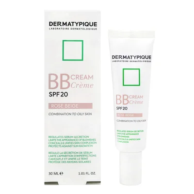 تصویر بی بی کرم رنگی پوست چرب SPF20 درماتیپیک 