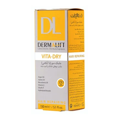 تصویر ماسک موهای خشک با آبکشی ویتا درای درمالیفت