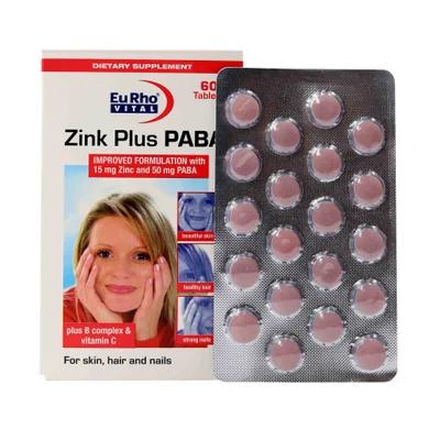 تصویر قرص زینک پلاس پابا یوروویتال