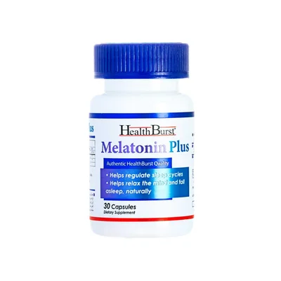 تصویر کپسول ملاتونین پلاس هلث برست