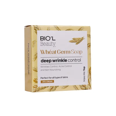 تصویر صابون کرمی جوانه گندم بیول