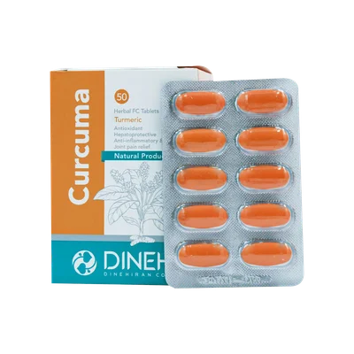 تصویر قرص زردچوبه کورکوما دینه