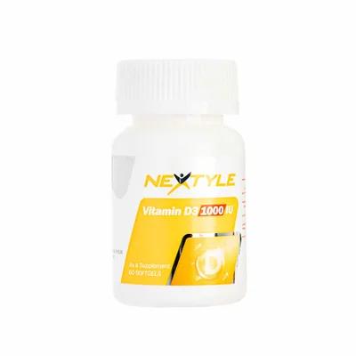 تصویر کپسول ویتامین D3 1000 نکستایل
