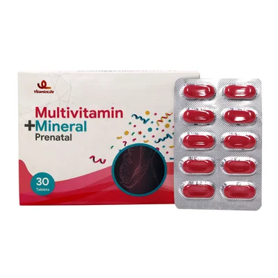 تصویر قرص مولتی ویتامین و مینرال پریناتال ویتامین لایف