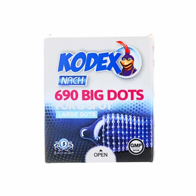 تصویر کاندوم خاردار بیگ داتس کدکس 3 عددی