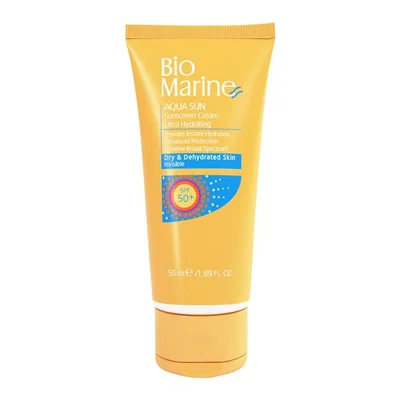 تصویر ضد آفتاب رطوبت رسان SPF50 آکوا سان بایومارین