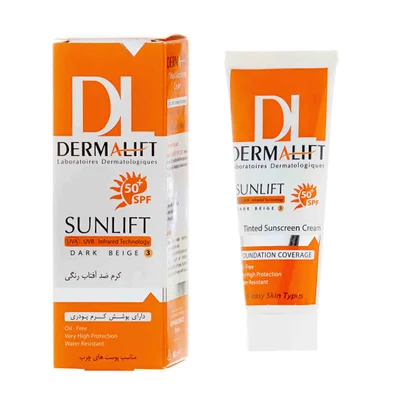 تصویر کرم ضد آفتاب پوست چرب سان لیفت SPF 50 درمالیفت