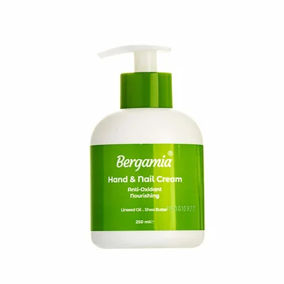 تصویر کرم مرطوب کننده دست و ناخن روغن کتان برگامیا 250 میلی لیتر