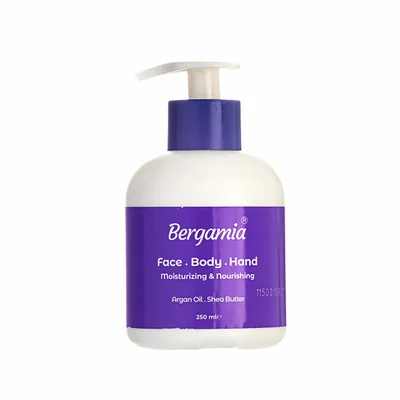 تصویر کرم مرطوب کننده دست و ناخن آرگان برگامیا 250 میلی لیتر