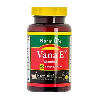 تصویر کپسول وانا ای ویتامین E 400 نورم لایف