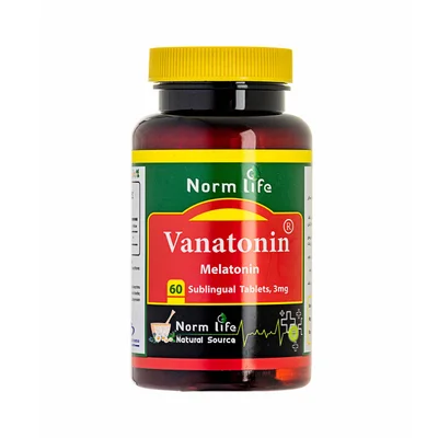 تصویر قرص زیر زبانی واناتونین ملاتونین نورم لایف