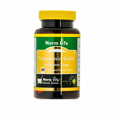 تصویر قرص زیر زبانی واناتونین گلد نورم لایف