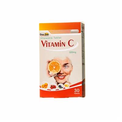 تصویر قرص جویدنی ویتامین سی 500 دی سان فارما