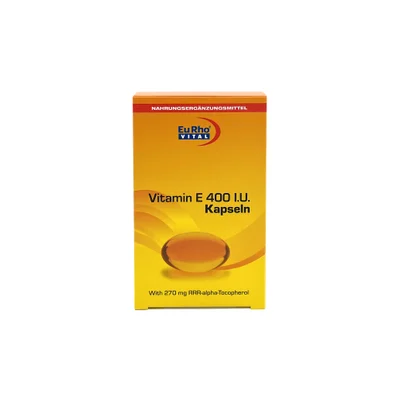 تصویر کپسول ویتامین ای 400 گیاهی یوروویتال